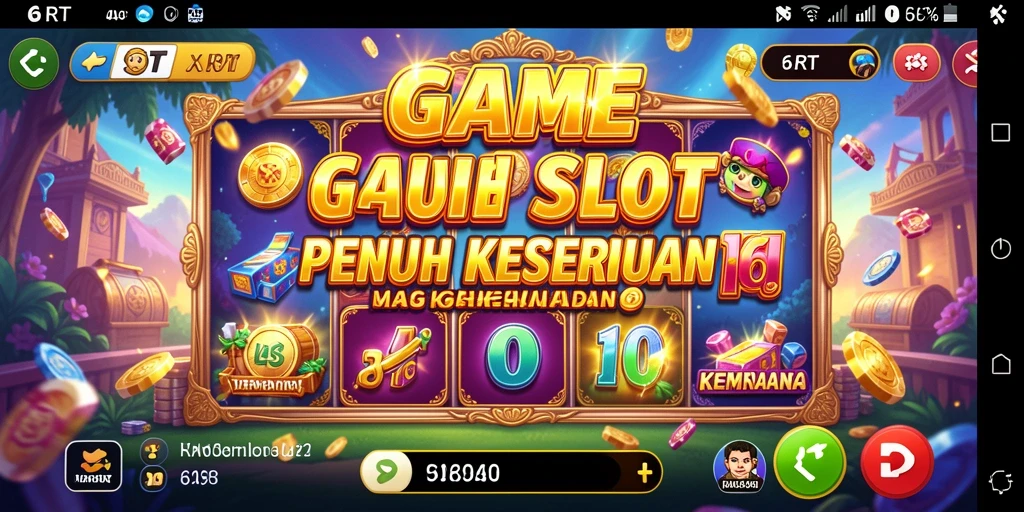 Tangkapan layar gameplay 6RT yang menampilkan keseruan Slot.