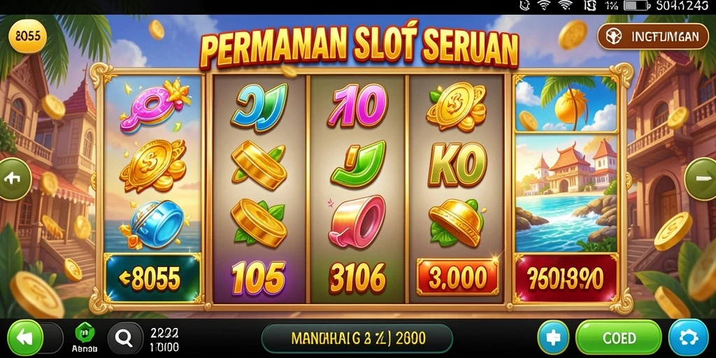 Screenshot gameplay 8055 dengan desain Slot yang menarik.