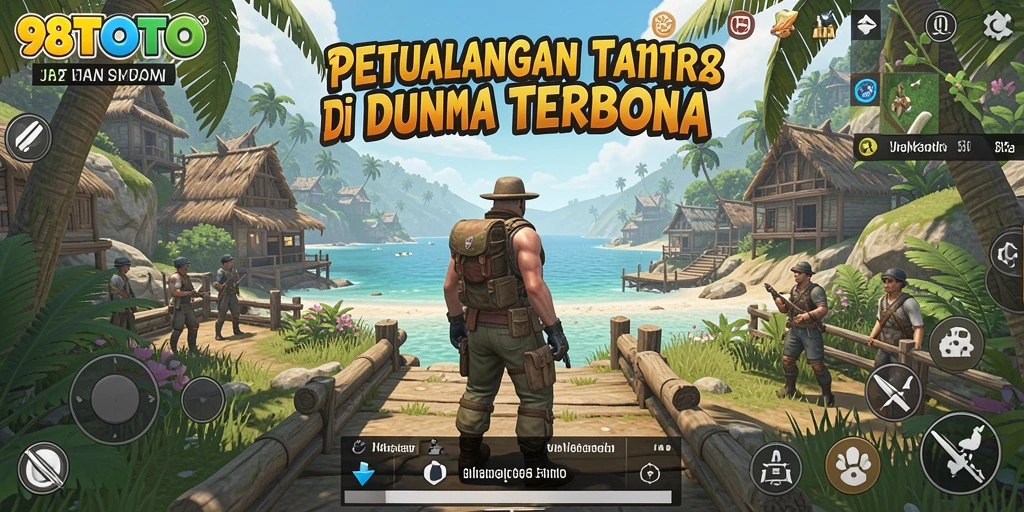 Gameplay 98TOTO menampilkan petualangan di dunia terbuka yang menakjubkan.
