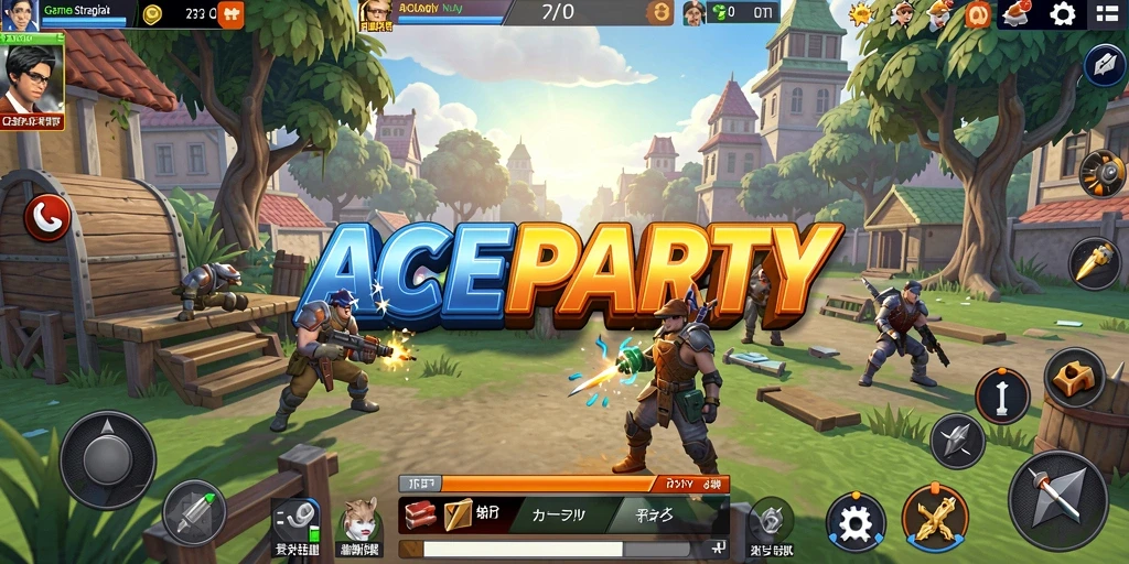 Tampilan gameplay ACEPARTY yang menarik dan penuh strategi.