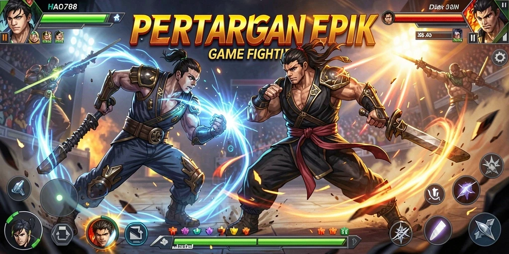 Tangkapan layar HAO788 menampilkan aksi pertarungan yang mendebarkan.