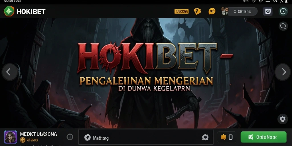 Tampilan seram gameplay HOKIBET yang penuh ketegangan