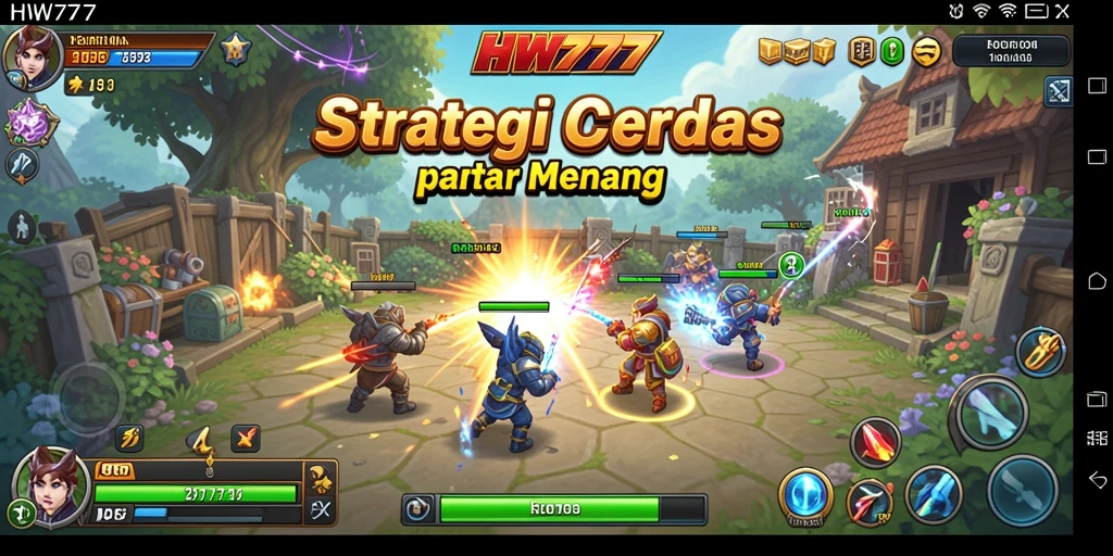 Tampilan menarik dari gameplay HW777 yang penuh strategi.
