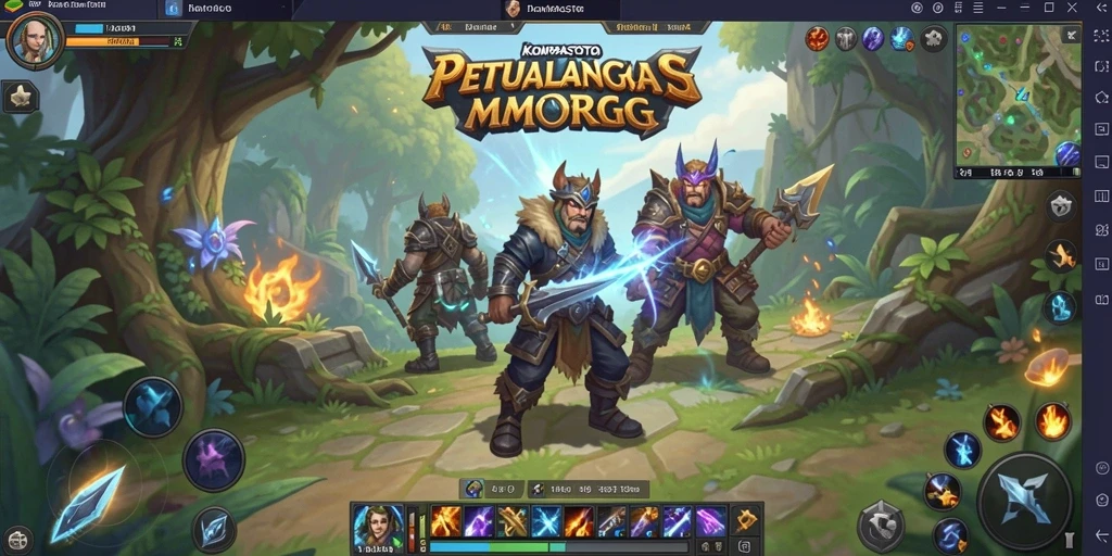 Tampilan gameplay seru dan petualangan di KOMPASTOTO.