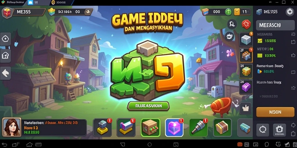 Gameplay ME355 yang seru dengan karakter yang bergerak otomatis.