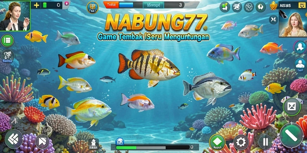 Gameplay Tembak Ikan NABUNG77 yang seru dan menantang.