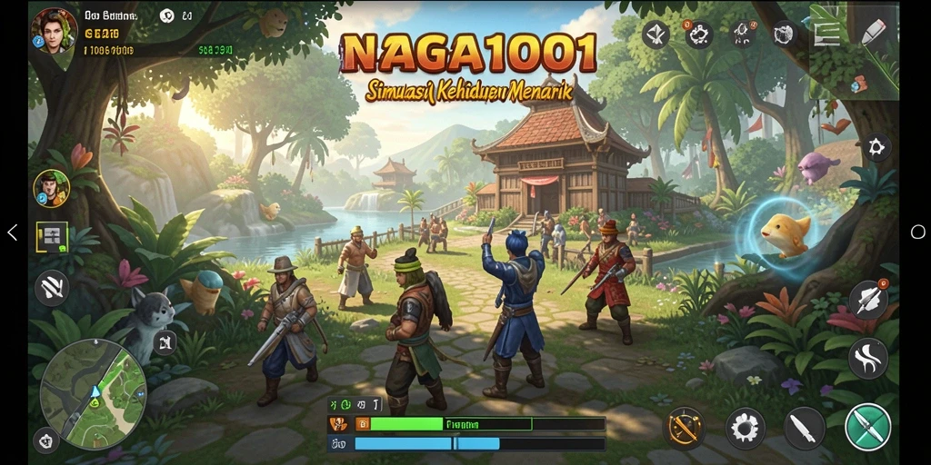 Screenshot gameplay NAGA1001 yang menampilkan simulasi kehidupan yang seru.