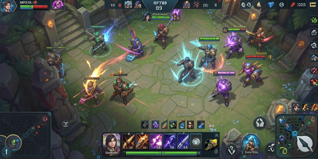 Tangkapan layar dari gameplay seru di RP6789 dengan karakter yang beraksi.