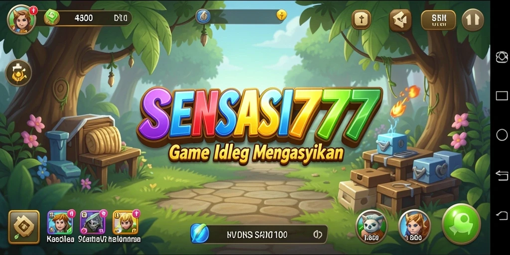 Tampilan gameplay SENSASI777 dengan elemen Idle yang menarik.