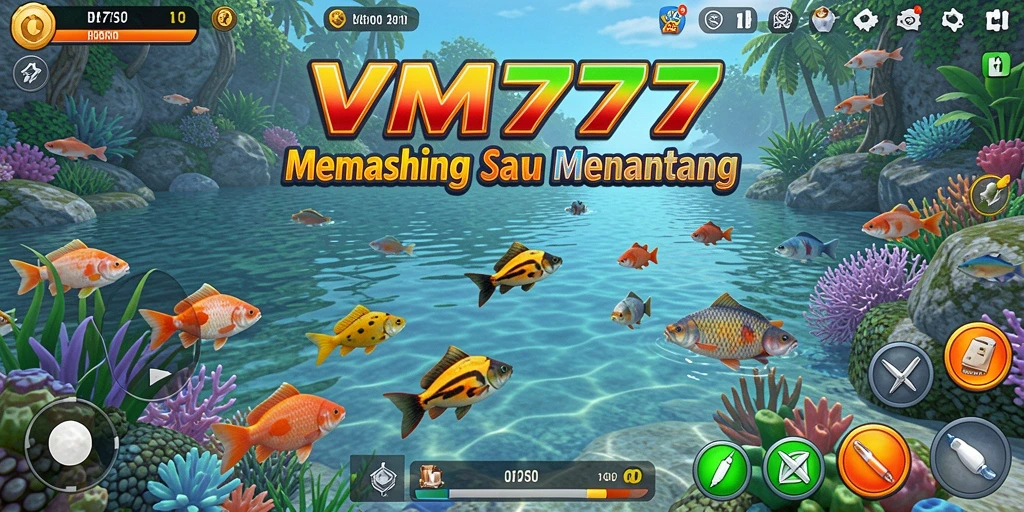 Tangkapan layar utama gameplay memancing di VM777 yang seru dan menarik.